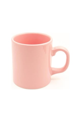 Toz Pembe Desensiz Porselen Kupa Toz Pembe