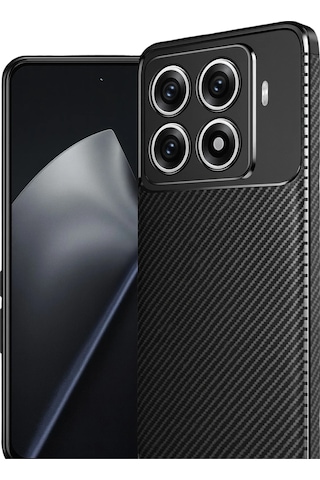 Newface Xiaomi Mi 15t Pro Auto Focus Karbon Kapak Glblseme - 78 - Siyah
