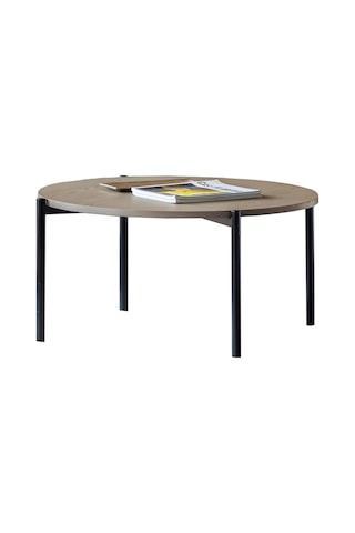 Tia Siyah Metal&ahşap Orta Sehpa