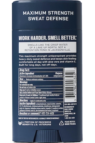 Duke Cannon Midnight Swim Antiperspirant Stick Deodorant 85gr