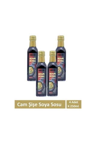 Soya Sosu Cam Şişe 250ml X 4 Adet