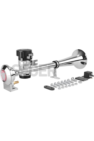 Seger 24 Volt Krom Tek Borulu Kompresörlü Marin Korna