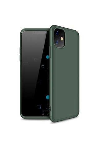 Apple Uyumlu iPhone 11 3 Parçali 360 Tam Koruma Gkk Rubber Kapak Kilif 403228564
