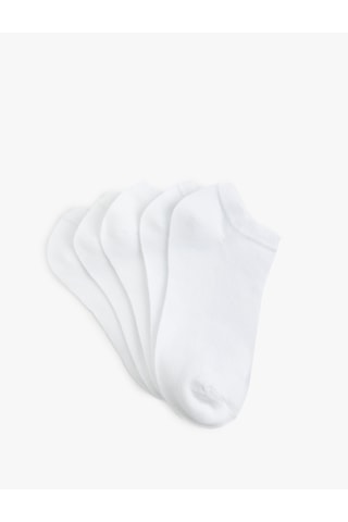 Koton 5'li Basic Patik Çorap Seti Beyaz 6sak80256aa