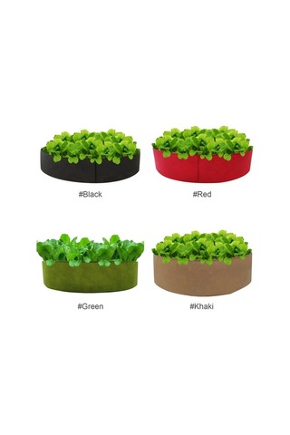 Novahub Yuvarlak Bahçe Saksısı 100 Galonluk Kalınlaştırılmış Çanta Kap Dokumsuz Kumaş