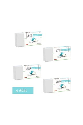 Gen-of No:20 Büyük Boy Pvc Free Beyaz Silgi 4 Adet