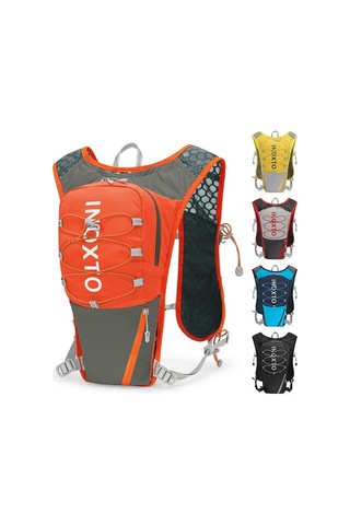 Didadodo Hafif 5l Nylon Koşu Sırt Çantası - Su Deposu İçerir, Siyah Doğa Yürüyüşü Uyumlu Siyah