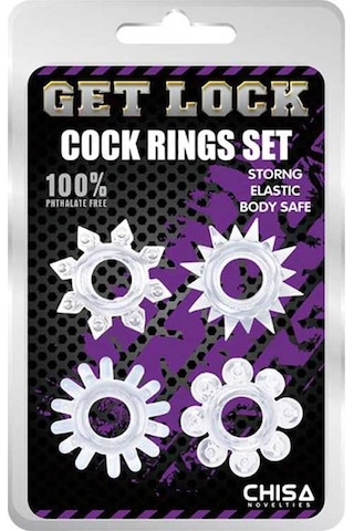 Zaga Oyun Get Lock Tırtıklı Penis Halka Seti