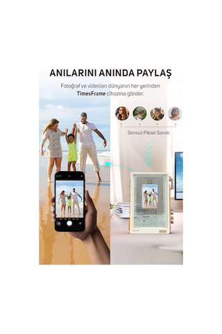 Divoom Times Frame 10.1 Akıllı Kişiselleştirilebilir Dijital Çerçeve, 64gb Beyaz