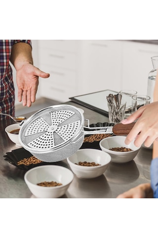 Homyl Kullanışlı Kahve Çekirdeği Kavurma Makinesi Paslanmaz Gümüş