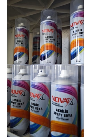 Novax Akrilik Sprey Boya 400 Ml Mat Siyah