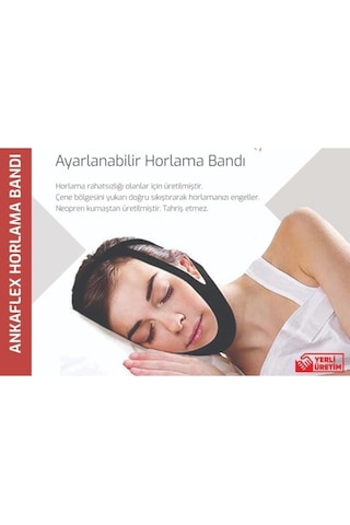 Horlama Bandı Çene Altı Destekli Horlama Kafa Band Uyku Apnesi Kemer Bandı