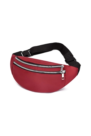 Bel Çantası Erkek Bel Çantası Göğüs Paketi Su Geçirmez Açık Hava Sporları Göğüs Çantası Kese Kore Tarzı Fanny Kesesi Çapraz Askılı Erkek Muz Çantası Kırmızı