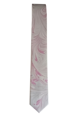 Elifebru Exclusive Handicrafts Ebru Sanatı Saten Kumaş Açık Gri Pembe Erkek Kravat Sakr 160 Açık Gri Pembe 001