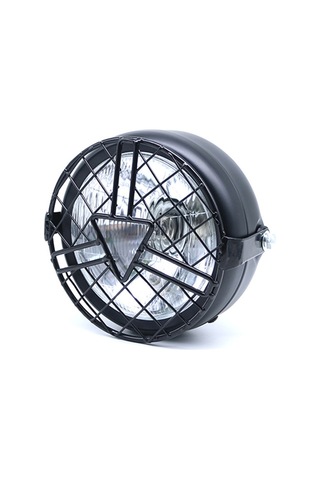 Motosiklet Ok Ucu Retiküler Retro Lamba Cg125 / Gn125 İçin Led Far Modifikasyon Aksesuarları Beyaz