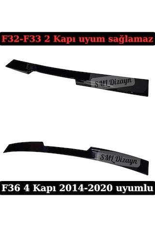Bmw F36 M4 Cam Üstü Spoiler Tavan Spoyler 4 Kapı 2014-2020