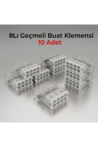 8li Geçmeli Buat Klemensi 10 Adet