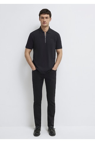 Mavi - Mavi Black Fermuarlı Siyah Polo Tişört 0613137-900 Siyah