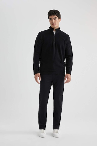 Defacto Regular Fıt Yarım Fermuarlı Sweatshirt B7846axnsbk81 Siyah-bk81