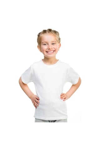 Sea Bubbles Baskısız Bisiklet Yaka Basic Çocuk Tişört 001