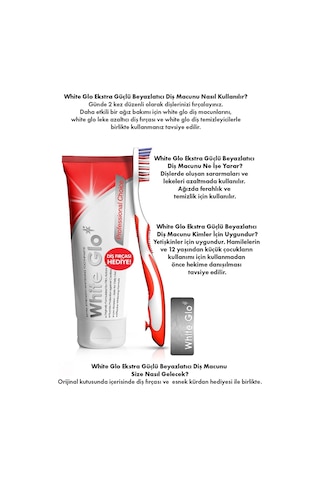 White Glo Beyazlatıcı Klasik Diş Macunu 150 G + Diş Fırçası