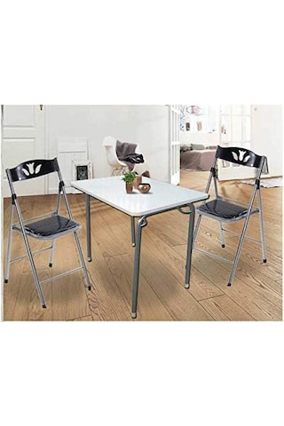 Depolife Balkon Masası Katlanır Mutfak Masası Piknik Masası Ders Çalışma Masası Yer Kaplamaz 60x80cm Çok Renkli