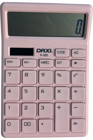 Renkli Hesap Makinesi 12 Haneli Açık Pembe