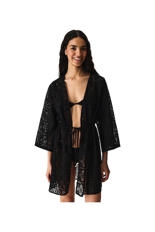 Penti Siyah Jasmine Kimono