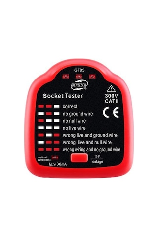 Benetech Gt85 Priz Soket Test Cihazı