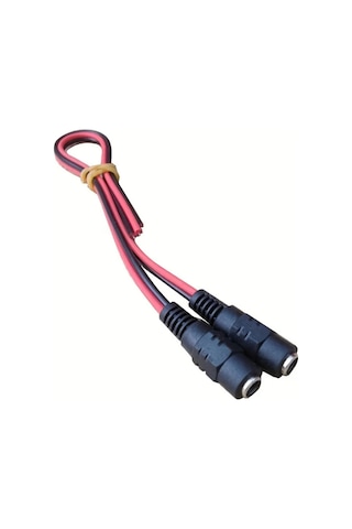2.1 Dişi Led Birleştirme Kablosu 15cm Adaptör Jack Fişi Ve Kamera Kablosu 5 Adet