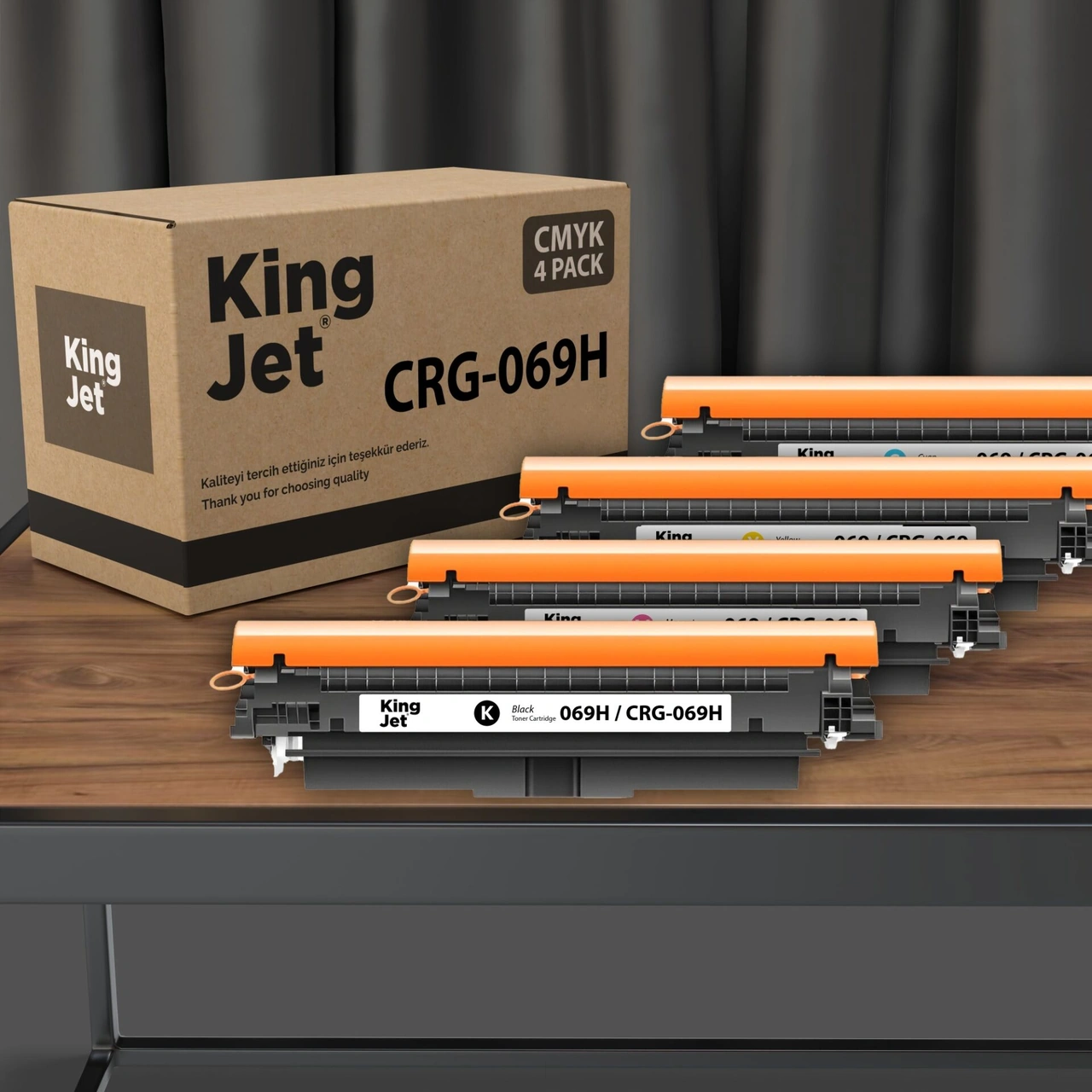 Kingjet Canon Uyumlu 069h Crg-069h Yüksek Kapasiteli Toner Çipli Lbp673, Mf752, Mf754