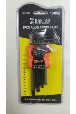 Haktaş Elka 9 Parça Yıldız Alyan Takımı 180 Mm