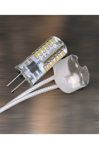 13cm Glop G4 Işıklı 220volt Dekoratif Çiçek İmalatı Pla Organik