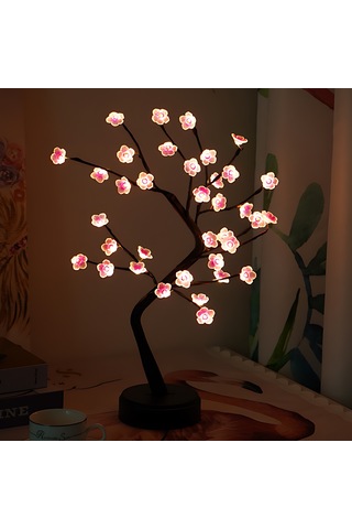 Mufunye 36 Led Işıklı Papatya Ağaç Lambası, Usb/pil Beslemeli, Dokunmatik Anahtar, 2 Işık Modu, Ev/ofis Dekorasyonu, Noel/parti Hediyesi, 46cm Simülasyon Bitki Lambası Diğer
