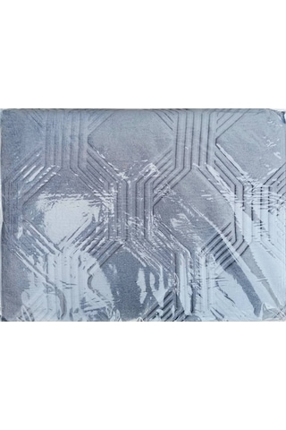 Özdilek Trendy Embos Tek Kişilik Battaniye (155x220)-Art Deco Göl Mavi