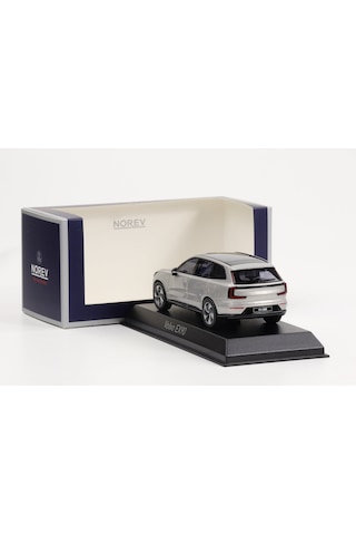 1:43 Ölçek Norev 2024 Volvo Ex 90 Gri Diecast Metal Minyatür Model Araba 10cm