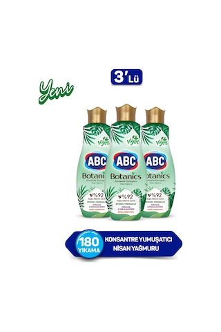 ABC Botanics Konsantre Çamaşır Yumuşatıcısı Nisan Yağmuru 3 x 1440 ML