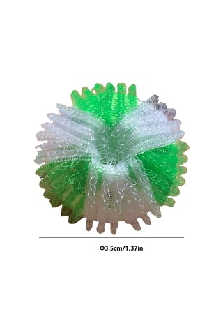 Wezone Evlerde Kullanıma Uygun 3.5cm Yeşil 6 Adet Abs Çamaşır Makinesi Saç Topu - Kir Ve Telliği Temizler, Çamaşırları Çarpışmasından Korur Beyaz - Yeşil