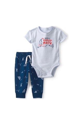 Carter's Erkek Bebek Body Pantolon Set 1v070210 Mavi