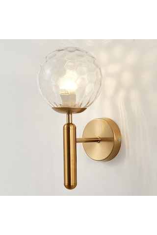 Yuvarlak Cam Led Duvar Işığı For 12w White Light Beyaz Diğer Siyah