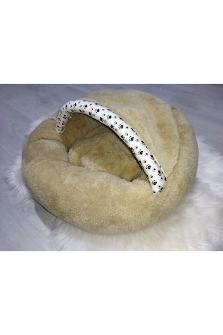 Coddry Pet Simit Mağara Yatak Kedi Küçük Irk Köpek Yatağı
