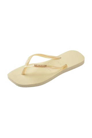 Havaianas Square Logo Metallıc Kadın Parmak Arası Terlik 4148257-14258 Krem