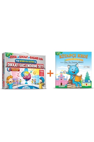 Adeda Dikkati Güçlendirme Seti 3 Yaş + Kitapçı Kedi