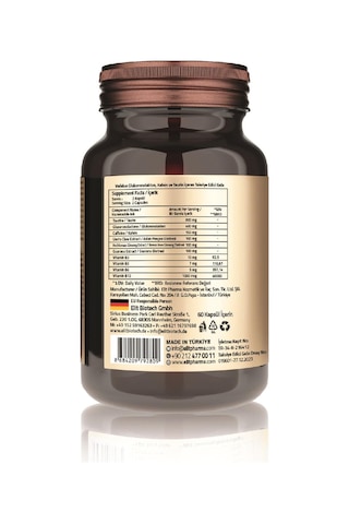 Validus Taurine Glucoronolactone Lion's Claw Extract Guarana Extract 60 Kapsül