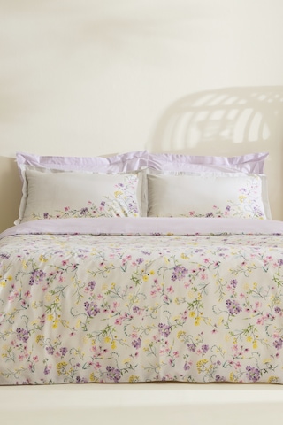 Karaca Home Eliana %100 Pamuk Çift Kişilik Nevresim Takımı Lila LILA