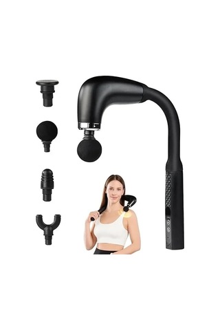 Ergonomik Masaj Aleti 9 Hızlı Derin Doku 4 Başlıkla Çok Renkli