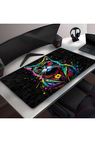 Karışık-01 40x90 Gaming Kaymaz Taban Oyuncu Ultra Pürüzsüz Mousepad 005