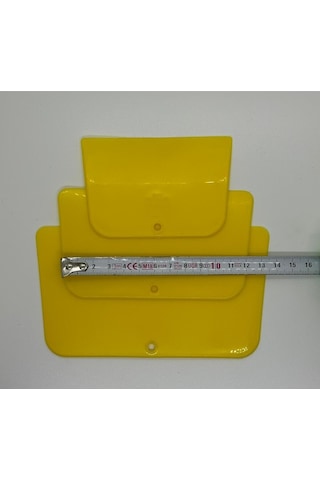 Sarı 3lü Set Plastik Spatula Pasta Sıvama Hamur Kesici Ve Kazıyıcı Pasta Şekillendirici Plastik Sar Diğer