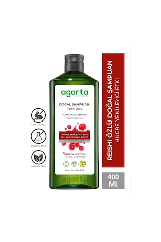 Agarta Yıpranmış Saçlar İçin Yenileyici Reishi Yapılandıricı Şampuan 400 Ml
