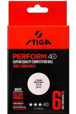 Stiga Table Tenis Ball Perform Masa Tenisi Pinpon Topu Beyaz 6lı 1113-2110-06